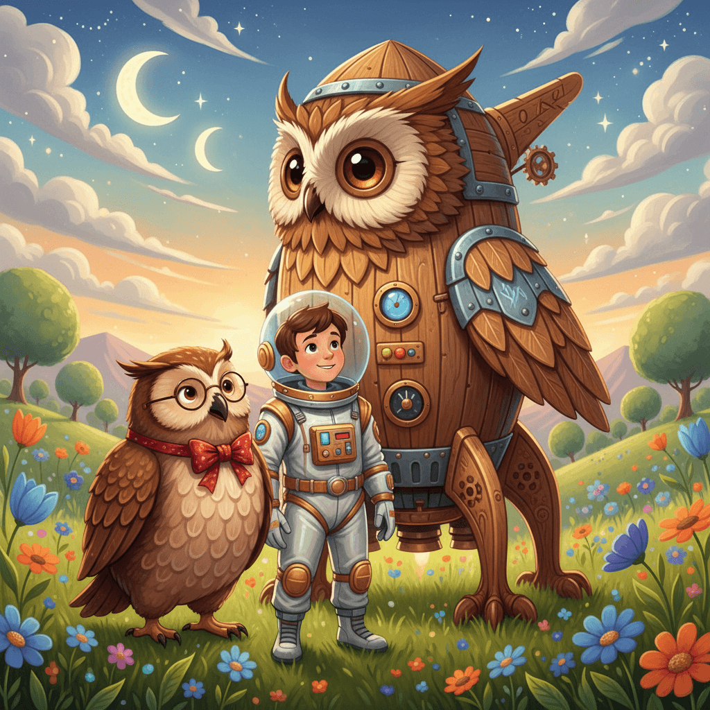 Professor Hoot's Moon-Bouncing Adventure